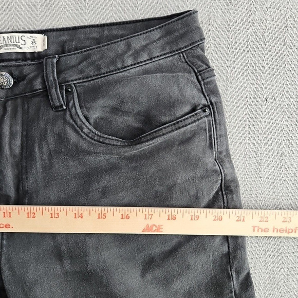 Jeanius Akademiks Jeans Men's Size 32x30 Black Straight Fit Quality Demin - Picture 14 of 16